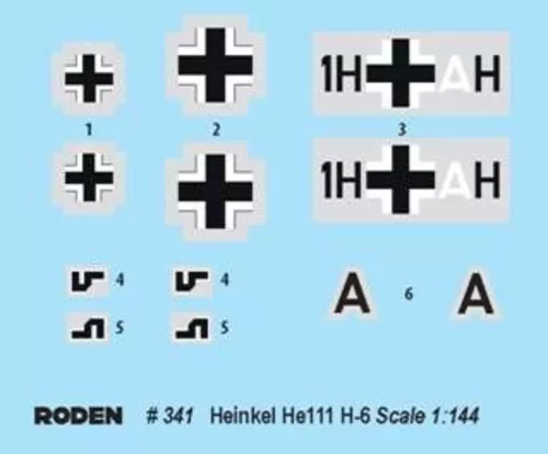 Roden Heinkel He111 H-6 – 1:144 repülőgép makett
