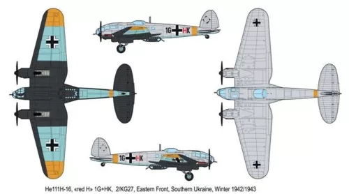 Roden Heinkel He111 H-16/-20 – 1:144 repülőgép makett
