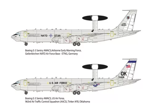 Roden Boeing E-3 Sentry AWACS – 1:144 repülőgép makett