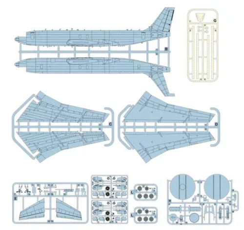 Roden Boeing E-3 Sentry AWACS – 1:144 repülőgép makett