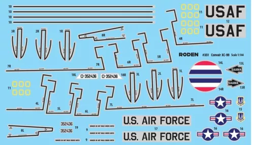 Roden Convair XC-99 – 1:144 repülőgép makett