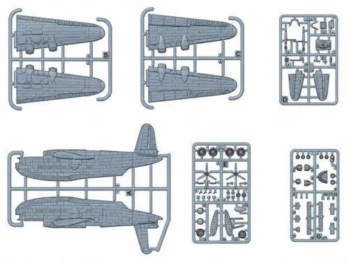 Roden Short S.25 Sunderland Mark III/V – 1:144 repülőgép makett