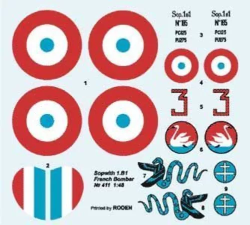 Roden Sopwith 1.B1 French Bomber – 1:48 repülőgép makett