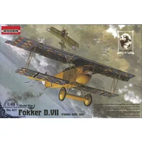Roden Fokker D.VII F (late) – 1:48 repülőgép makett