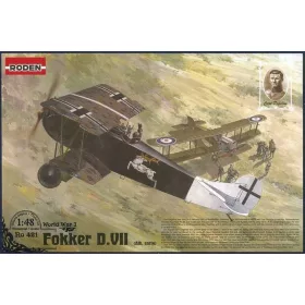   Roden Fokker D.VII (Albatros built, early) Carl Degelow – 1:48 repülőgép makett