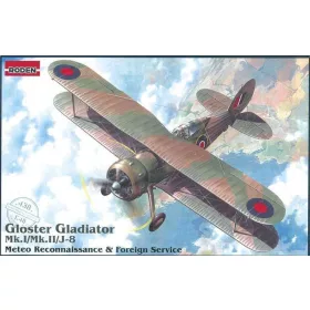   Roden Gloster Gladiator Mk.I/Mk.II/J-8 Meteo Reconnaissance – 1:48 repülőgép makett
