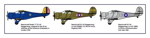 Roden Beechcraft UC-43 Staggerwing – 1:48 repülőgép makett