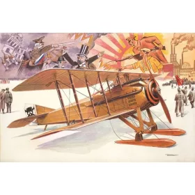   Roden Spad VII c.1 with Russian skies – 1:32 repülőgép makett