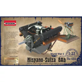   Roden Hispano-Suiza 8Ab – 1:32 repülőgépmotor makett kiegészítő