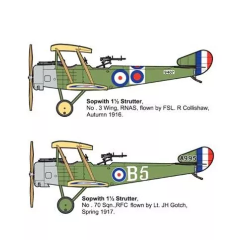 Roden Sopwith 11/2 Strutter – 1:32 repülőgép makett