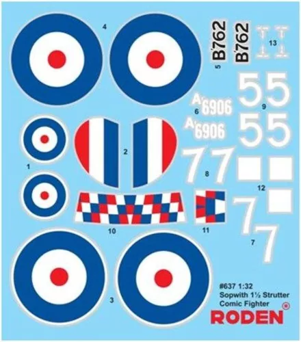 Roden Sopwith 1 1/2 Strutter Comic Fighter – 1:32 repülőgép makett