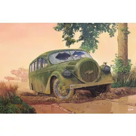   Roden Opel Blitzbus Ludewig "Aero"WWII service – 1:72 autóbusz makett