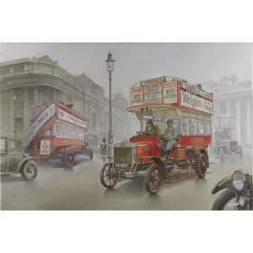   Roden Type B Bus, LGOC, London, Early 1914 – 1:72 autóbusz makett