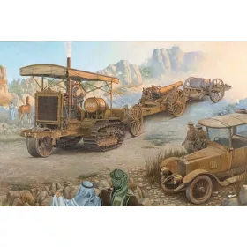   Roden Holt 75 Artillery Tractor w/BL 8-inch Howitzer – 1:35 tüzérségi vontató és tarack makett