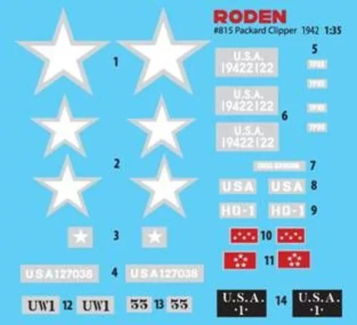 Roden 1941 Packard Clipper – 1:35 autó makett
