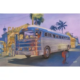 Roden 1947 PD-3701 Silverside Bus – 1:35 autóbusz makett