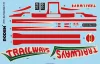 Roden GMC PD-3751 "Silverside Trailwagon" Trailways Company – 1:35 autóbusz makett