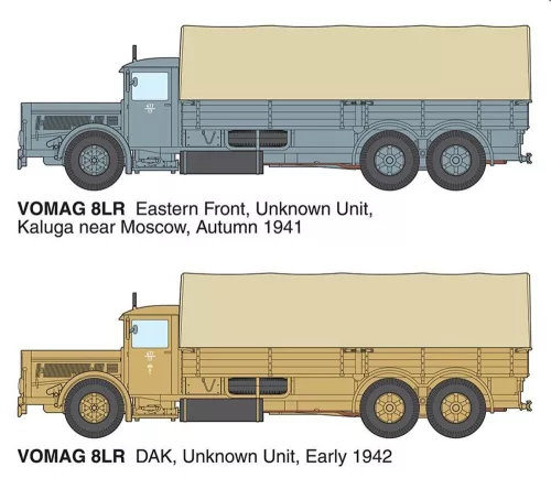 Roden Vomag 8 LR LKW WWII German Heavy Truck – 1:35 teherautó makett