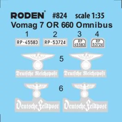 Roden Vomag 7 OR 660 Omnibus – 1:35 autóbusz makett