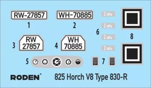 Roden Horch V8 Type 830R – 1:35 autó makett