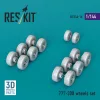 ResKit Models 777-300 wheels set (3D printed) - kerékkészlet