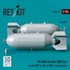 ResKit Models AN-M64 bombs (500 lbs) for all USAF & RAF of WW2 & Korean War (2 pcs) (3D Printed) - bombák, 500 fontos, 2 db