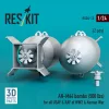 ResKit Models AN-M64 bombs (500 lbs) for all USAF & RAF of WW2 & Korean War (2 pcs) (3D Printed) - bombák, 500 fontos, 2 db