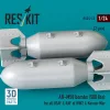ResKit Models AN-M58 bombs (500 lbs) for all USAF & RAF of WW2 & Korean War (2 pcs) (3D Printed) - bombák, 500 fontos, 2 db