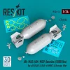 ResKit Models AN-M65 (AN-M59) bombs (1000 lbs) for all USAF & RAF of WW2 & Korean War (2 pcs) (3D Printed) - AN-M65 (AN-M59) – bombák, 1000 fontos, 2 db