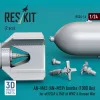 ResKit Models AN-M65 (AN-M59) bombs (1000 lbs) for all USAF & RAF of WW2 & Korean War (2 pcs) (3D Printed) - AN-M65 (AN-M59) – bombák, 1000 fontos, 2 db