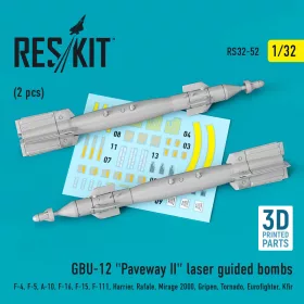   ResKit Models GBU-12 Paveway II – lézerirányítású bombák, 2 db