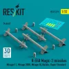 ResKit Models R.550 Magic-2 missiles (4 pcs) (Mirage F.1, Mirage 2000, Mirage III, Rafale, Super Etendard, MiG-21, Jaguar) (3D Printed) - R.550 Magic-2 – rakéták, 4 db