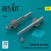 ResKit Models Firestreak missiles (2 pcs) (EE Lightning, Sea Vixen, Gloster Javelin) (3D Printed) - rakéták, 2 db