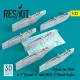 ResKit Models Pylons for USAF A-7 Corsair II with MAU-12 Bomb Racks (3D Printed) - Amerikai Légierő A-7 Corsair II – fegyverfelfüggesztő pilonok MAU-12 bombafelfüggesztőkkel