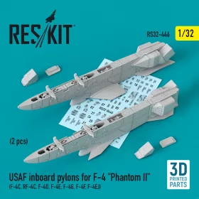   ResKit Models F-4 Phantom II – amerikai légierős belső fegyverfelfüggesztő pilonok, 2 db