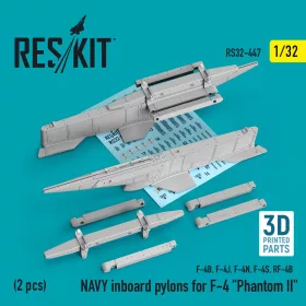  ResKit Models F-4 Phantom II – amerikai haditengerészeti belső fegyverfelfüggesztő pilonok, 2 db