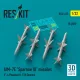 ResKit Models AIM-7E Sparrow III missiles (4 pcs) (F-4 Phantom II, F3H Demon) (3D Printed) - AIM-7E Sparrow III – rakéták, 4 db