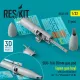 ResKit Models SUU-16A 20mm gun pod (open gun bay) with centerline pylon for F-4 Phantom II (C,D) (1 pcs) (3D Printed) - gépágyúkonténer, 1 db