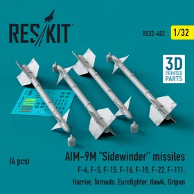 ResKit Models AIM-9M Sidewinder – rakéták, 4 db
