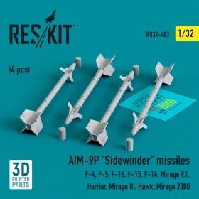 ResKit Models AIM-9P Sidewinder – rakéták, 4 db