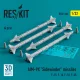 ResKit Models AIM-9X Sidewinder missiles (4 pcs) (F-15, F-16, F-18, F-35) (3D Printed) - AIM-9X Sidewinder – rakéták, 4 db