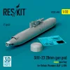 ResKit Models SUU-23 20mm gun pod (close gun bay) for British Phantom (RAF & RN) (1 pcs) (3D Printed) - gépágyúkonténer, 1 db