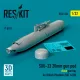 ResKit Models SUU-23 20mm gun pod (close gun bay) for British Phantom (RAF & RN) (1 pcs) (3D Printed) - gépágyúkonténer, 1 db