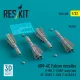 ResKit Models AIM-4C Falcon missiles (4 pcs) (F-89J, F-101B/F (early, late), CF-101B/F, F-102A, F-4C/D/E/EJ) (3D Printed) - rakéták, 4 db
