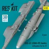 ResKit Models GBU-62 (JDAM-ER) bombs with pylons for Su-27 (2 pcs) (3D Printed) - bombák, 2 db