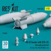 ResKit Models Mk.83 bombs with BSU-85 thermally protected (4 pcs) (F-14, F/A-18, AV-8B, S-3) (3D printed) - Mk.83 – bombák, 4 db