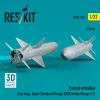 ResKit Models Exocet missiles (2 pcs) (Sea King, Super Etendard, Mirage 2000, Rafale, Mirage F.1) (3D Printed) - Exocet – rakéták, 2 db