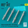 ResKit Models Matra Durandal (BLU-107) bombs (4 pcs) (F-15E, F-16, F-111E, Tornado, Mirage 2000) (3D Printed) - Matra Durandal (BLU-107) – bombák, 4 db