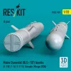 ResKit Models Matra Durandal (BLU-107) bombs (4 pcs) (F-15E, F-16, F-111E, Tornado, Mirage 2000) (3D Printed) - Matra Durandal (BLU-107) – bombák, 4 db