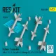 ResKit Models Python 3 missiles (4 pcs) (Kfir, F-15, F-16, MiG-21, Mirage F.1, JF-17, FC-1) (3D Printed) - Python 3 – rakéták, 4 db